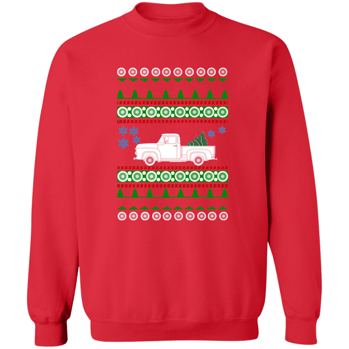 1957 Ford F100 Ugly Christmas Sweater Sweatshirt