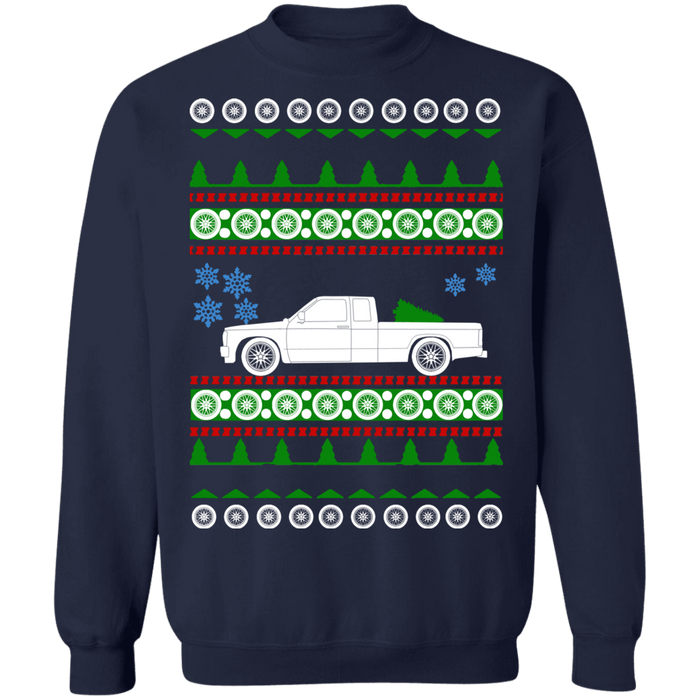 Pick Up Truck Chevy S10 Extended Cab Ugly Christmas Sweater sweatshirt