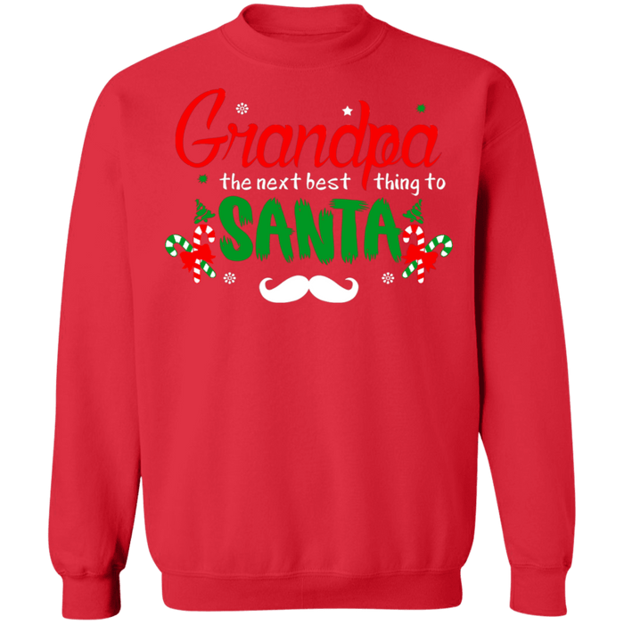 Grandpa the next best thing to Santa ugly Christmas Sweater sweatshirt