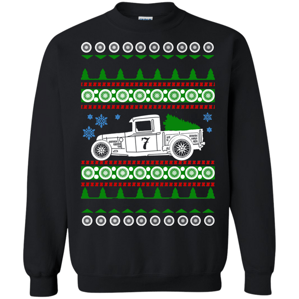 Hot Rod Truck 1932 Ford Race Car Ugly Christmas Sweater sweatshirt