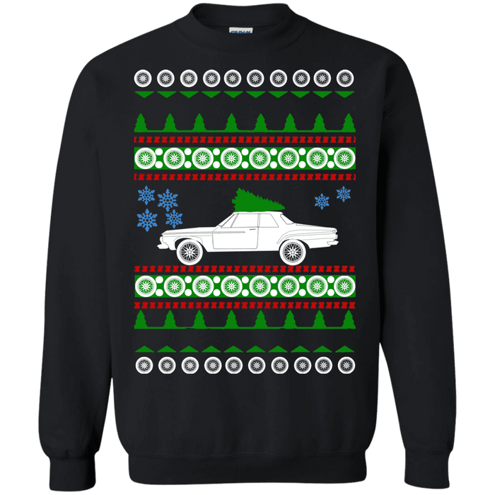 american car or truck like a  Dart 1962 Ugly Christmas Sweater sweatshirt