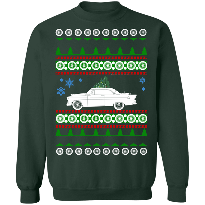 Plymouth Fury 1956 ugly christmas sweater sweatshirt sweatshirt