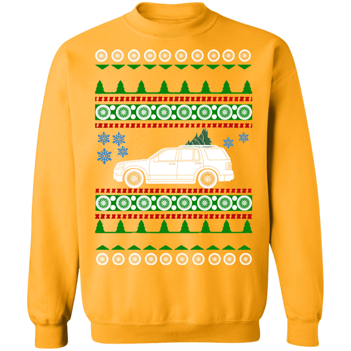 Ford Explorer 4th gen ugly christmas sweater