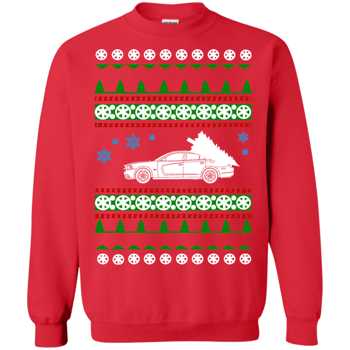 american car or truck like a  Charger SRT Hellcat Ugly Christmas Sweater sweatshirt