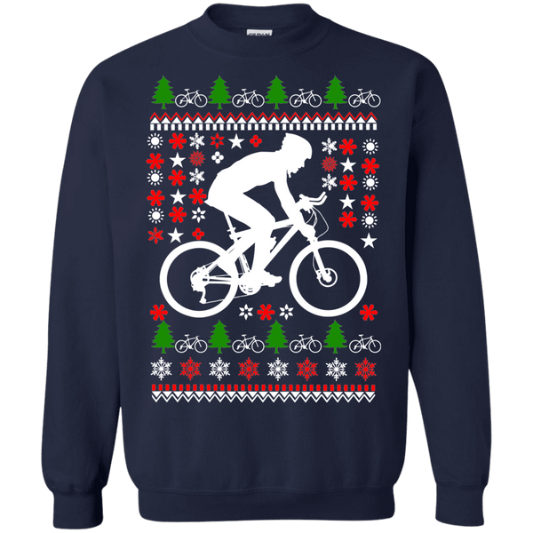 Mountain Biking Ugly Christmas Sweater version 3 sweatshirt