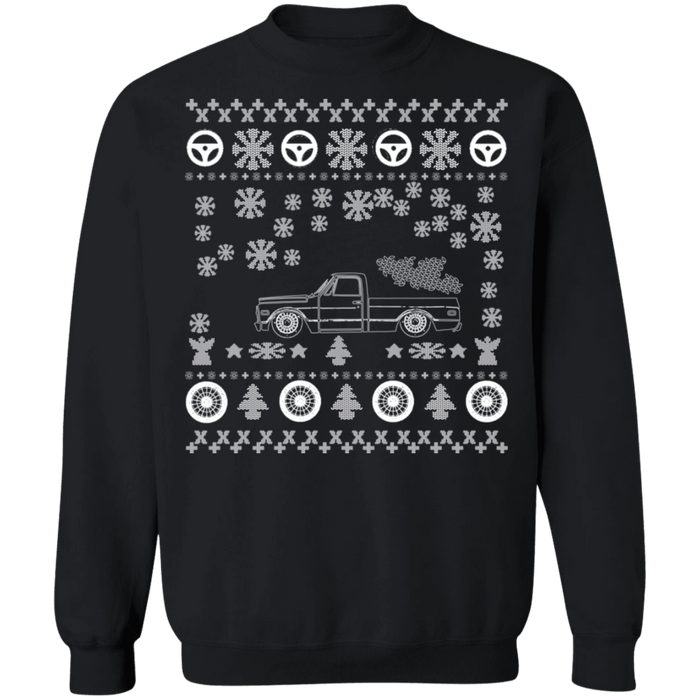 Chevy C10 Fleetside Ugly Christmas Sweater V2