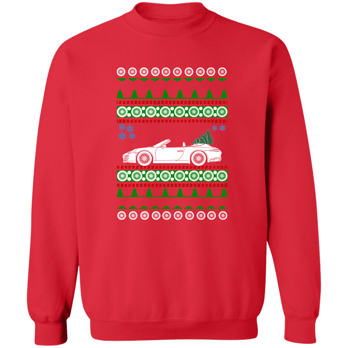 German Car 991 Convertible Ugly Christmas Sweater Sweatshirt