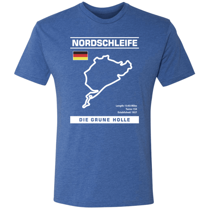 Nordschleife Die Grune Holle Track Outline Series Tri-blend T-shirt