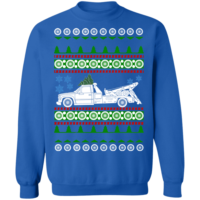 Tow Truck v2 Ugly Christmas Sweater