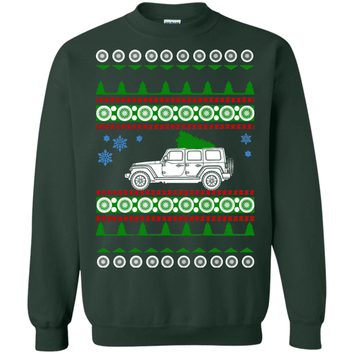 jeep 4 door wrangler ugly christmas sweater