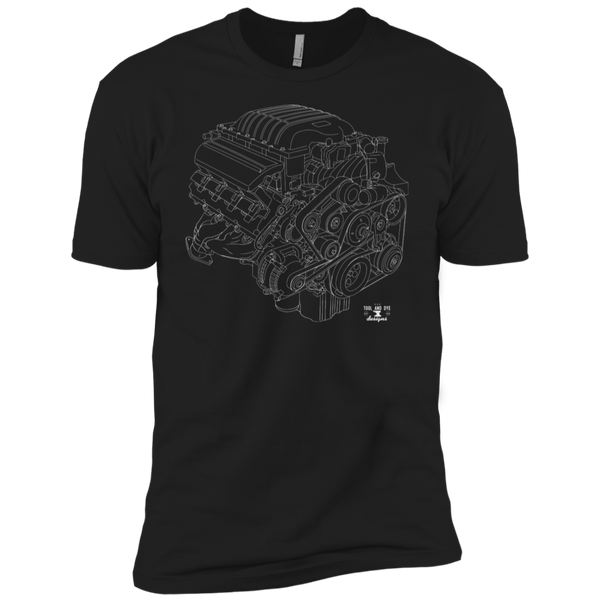 Kids Engine Blueprint Hellcat 6.2L t-shirt