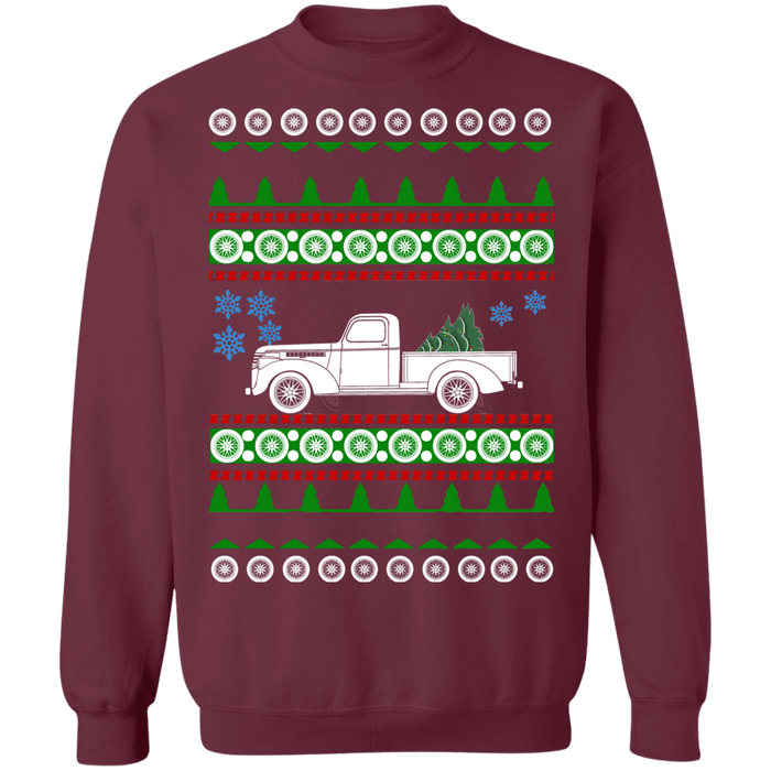 Chevy Truck 1940 Ugly Christmas Sweater