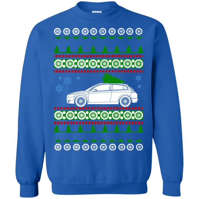 Swedish Car like a  C30 Ugly Christmas Sweater Crewneck sweatshirt