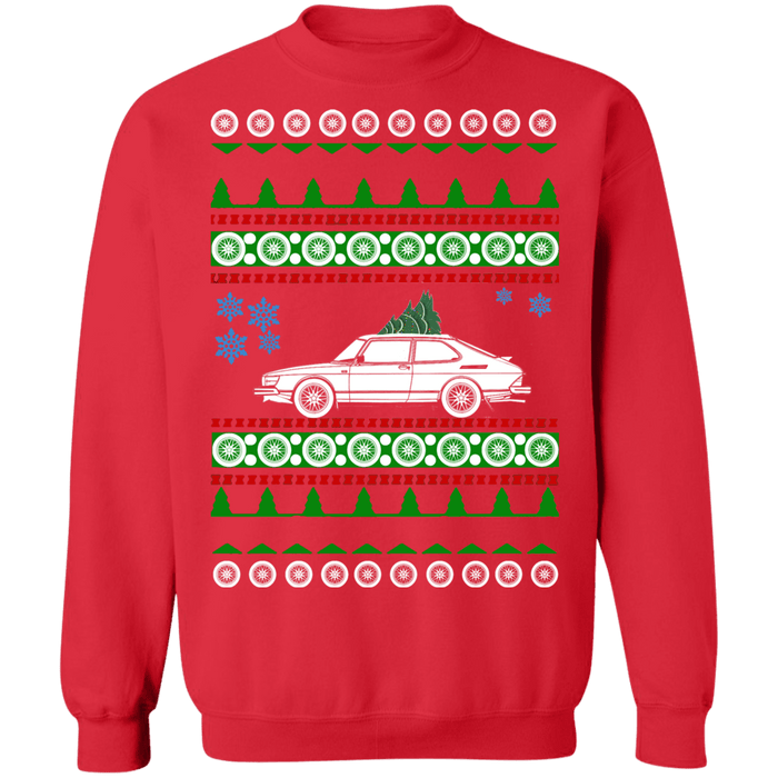 Saab 900 1987-1993 ugly christmas sweater sweatshirt