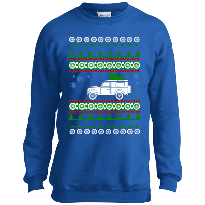 Land Rover Defender 90 Youth Ugly Christmas Sweater