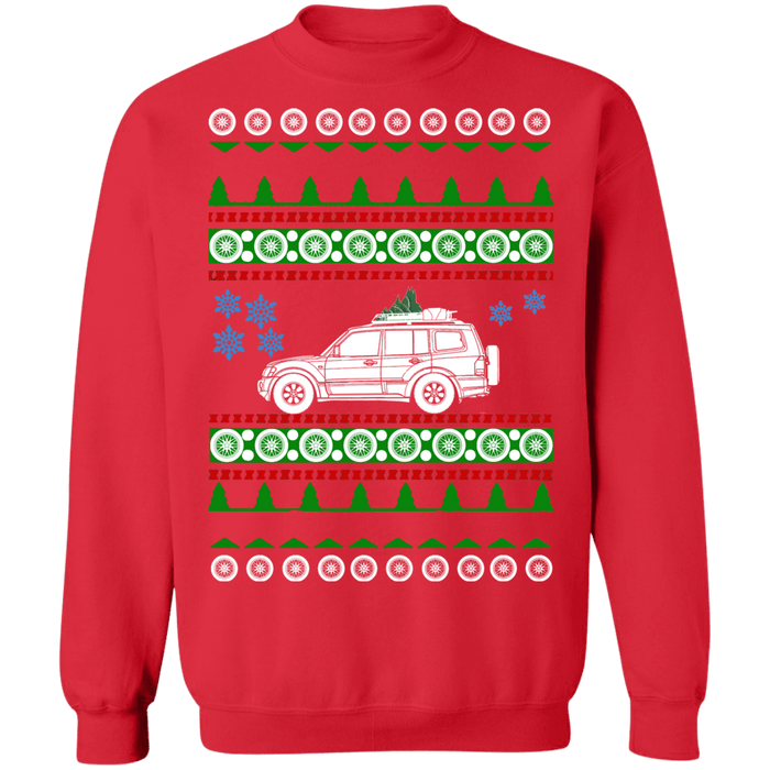 SUV like a Mitsubishi Montero 3rd gen Ugly Christmas Sweater Sweatshirt