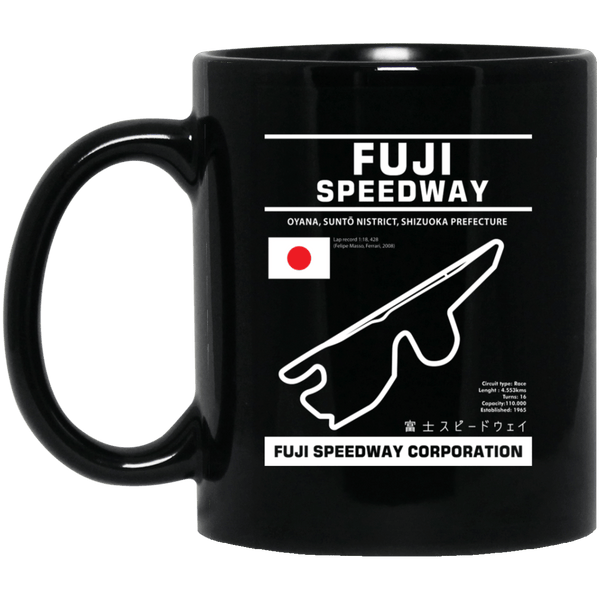 Track outline Fuji Speedway coffee mug