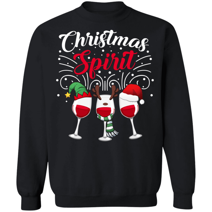 Christmas Spirit Wine Ugly Sweater sweatshirt