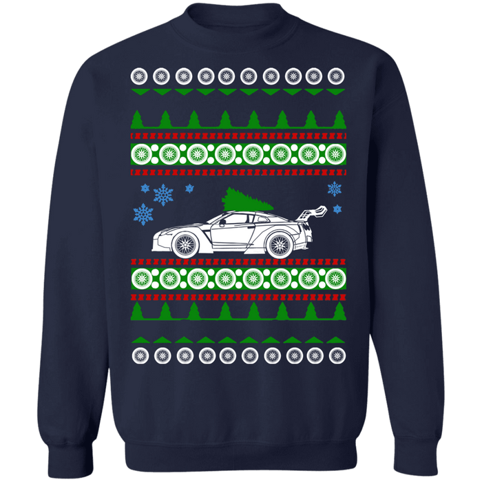 Nissan Widebody JDM R35 GTR Ugly Christmas Sweater Sweatshirt sweatshirt