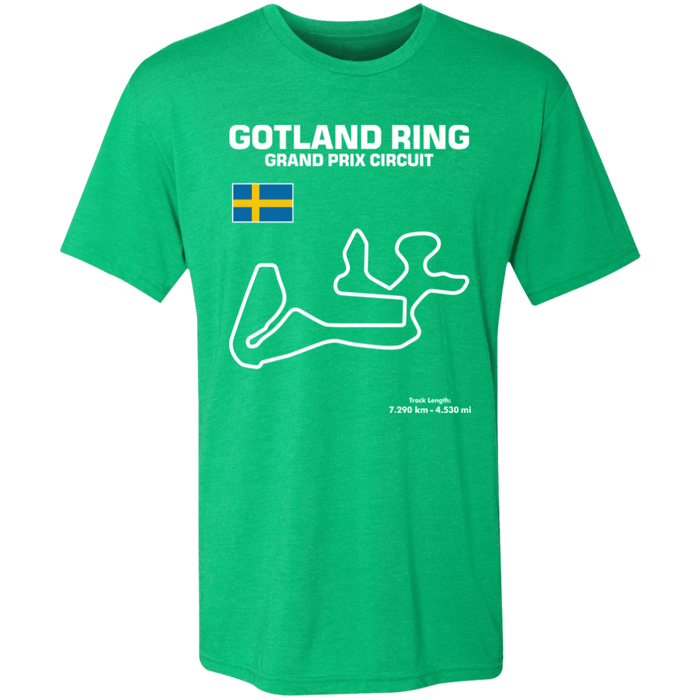 Gotland Ring Grand Prix Circuit Track Series Tri-blend T-shirt