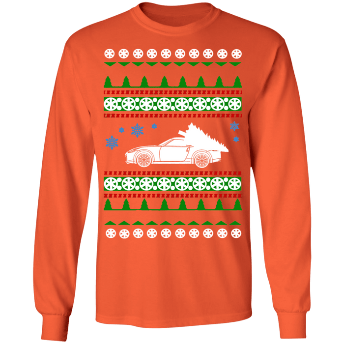 Car like a 370Z Ugly Christmas Sweater long sleeve t-shirt