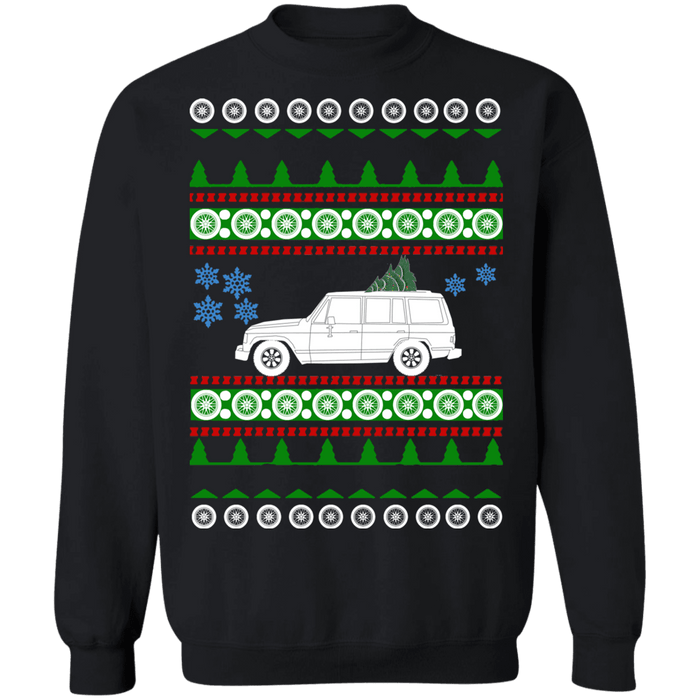 SUV like a Mitsubishi Montero 1st gen Ugly Christmas Sweater Sweatshirt