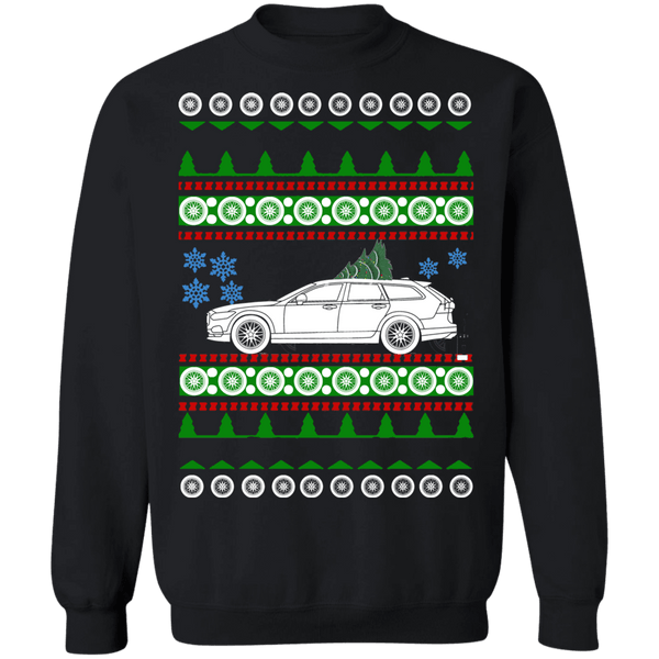 Swedish Car like Swedish Car like a  V90 XC Ugly Christmas Sweater Sweatshirt