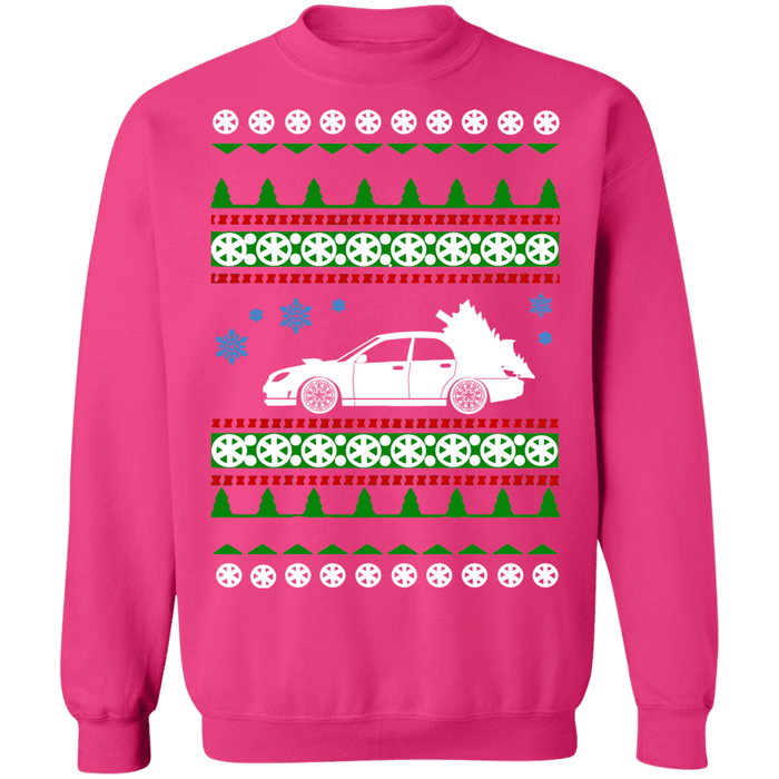 JDM car like a Hawkeye WRX STI Ugly Christmas Sweater Sweatshirt