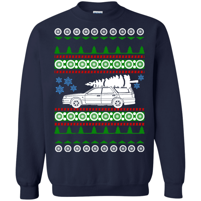 Nissan Stagea R34 White Tree ugly christmas sweater sweatshirt