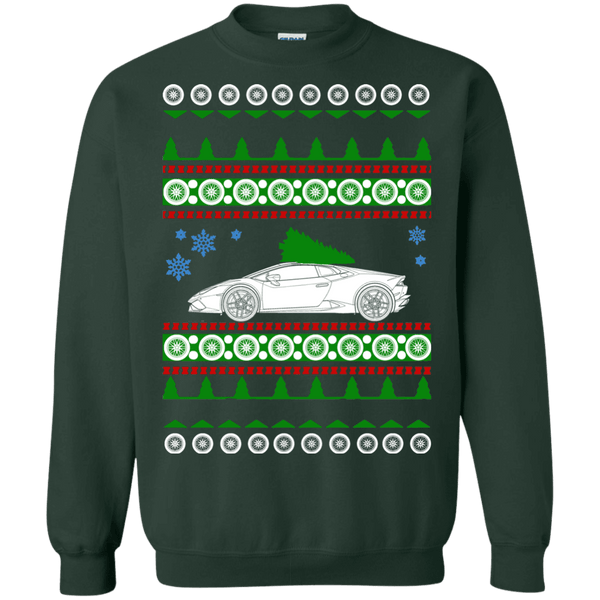 Exotic Car Ugly Christmas Sweater for Lamborghini Huracan Owner sweatshirt