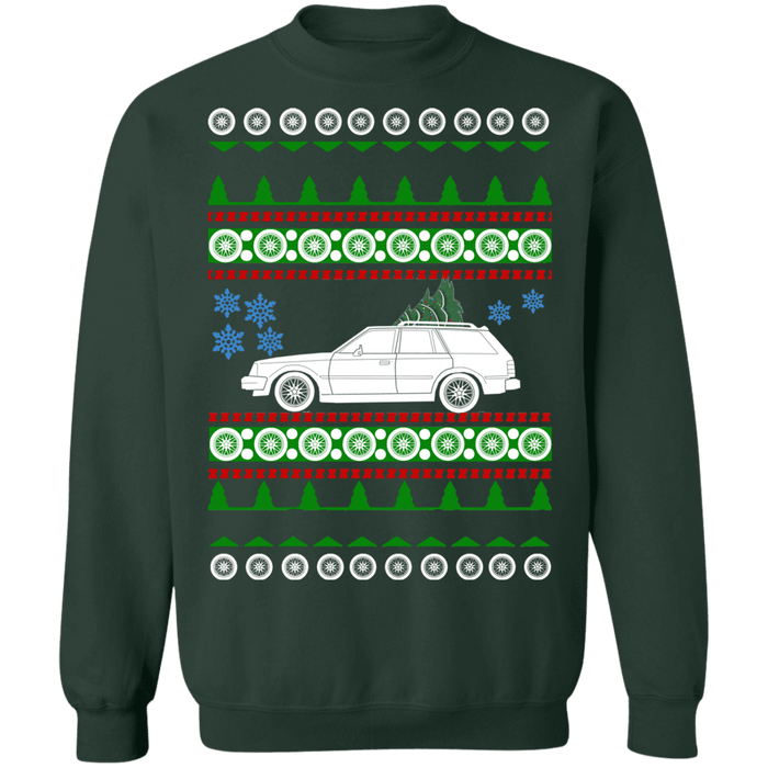 Car 1984 Escort Wagon Ford Ugly Christmas Sweater Sweatshirt