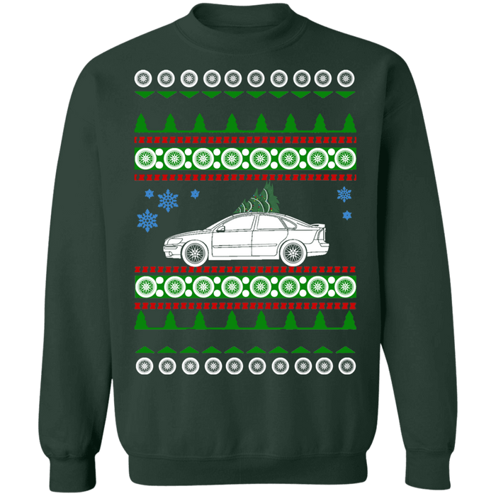 Swedish Car like a  S40 2006 Ugly Christmas Sweater Sweatshirt sweatshirt