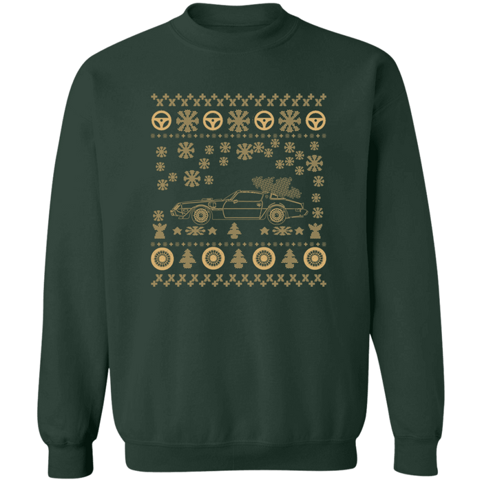 Firebird Trans Am 1979 Gold Ugly Christmas Sweater Sweatshirt