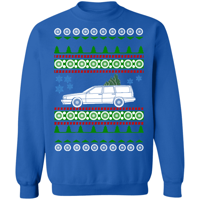 Swedish Car like Swedish Car like a  850 wagon 850R Ugly Christmas Sweater