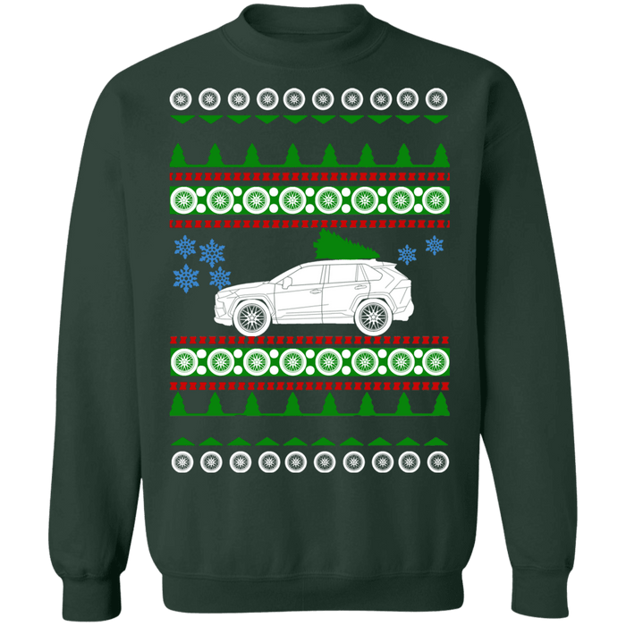 SUV Ugly Christmas Sweater RAV4 Toyota 2019 5th generation sweatshirt