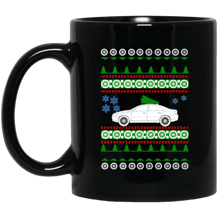 Volvo S80 second gen Ugly Christmas Sweater Mug 2008