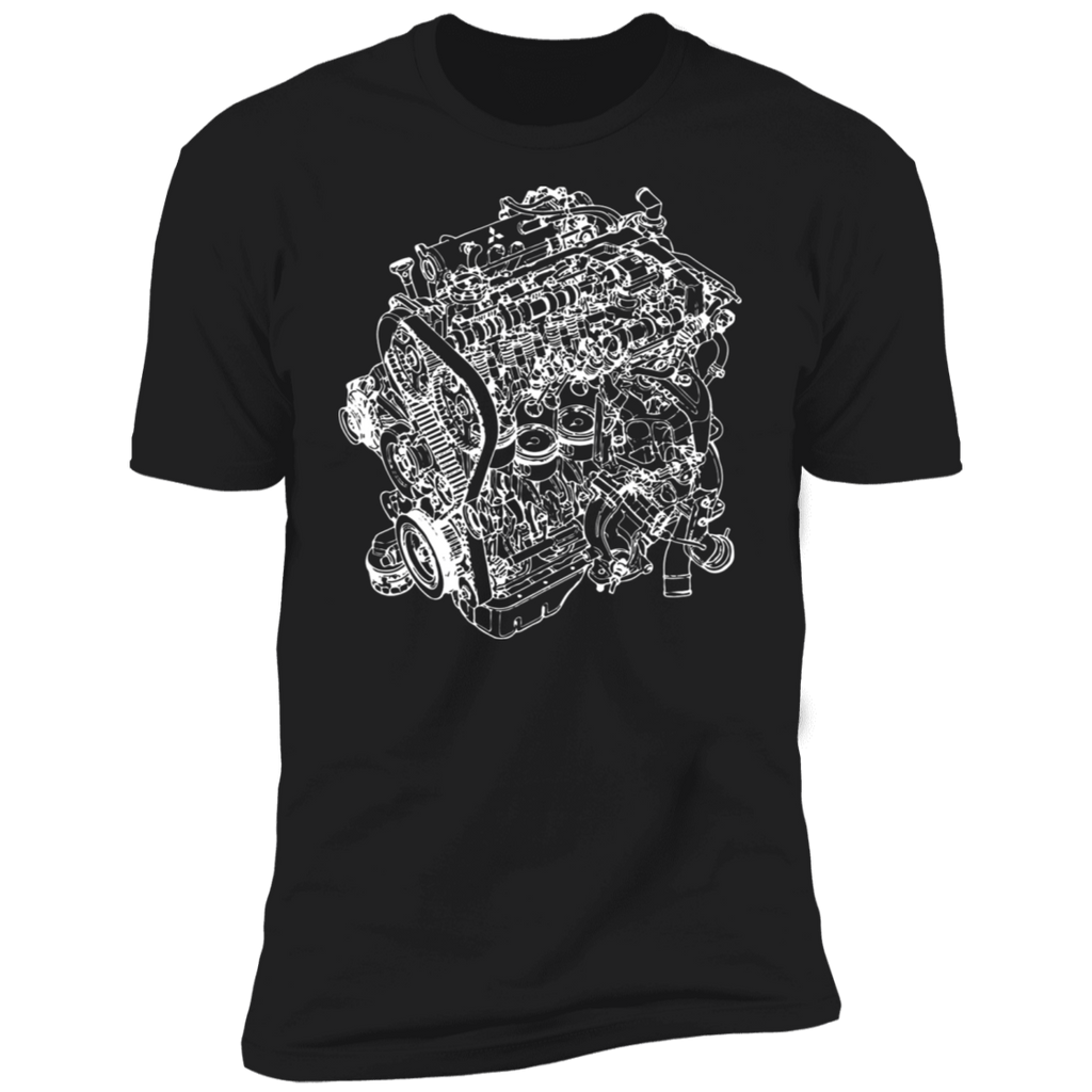 Engine Blueprint Series 4G63 stock motor t-shirt