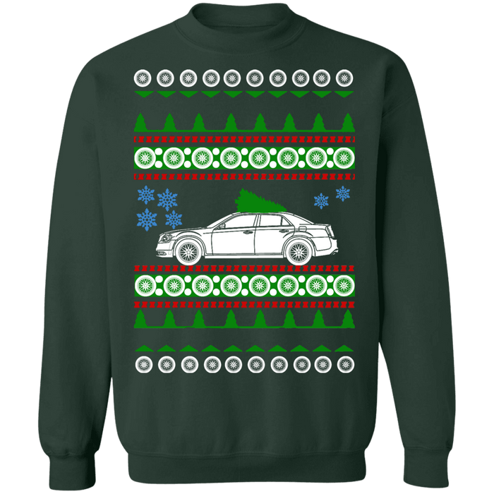 Hot Rod Ugly Christmas Sweater Chrysler 300 SRT-8 2nd gen 2012 sweatshirt