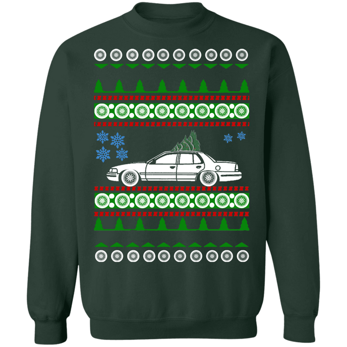 Car like 2nd gen Ford Crown Victoria Ugly Christmas Sweater Sweatshirt