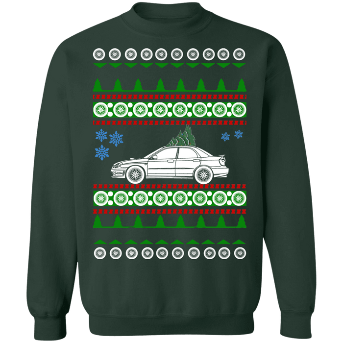 Japanese Car WRX STI  Hawkeye Ugly christmas sweater