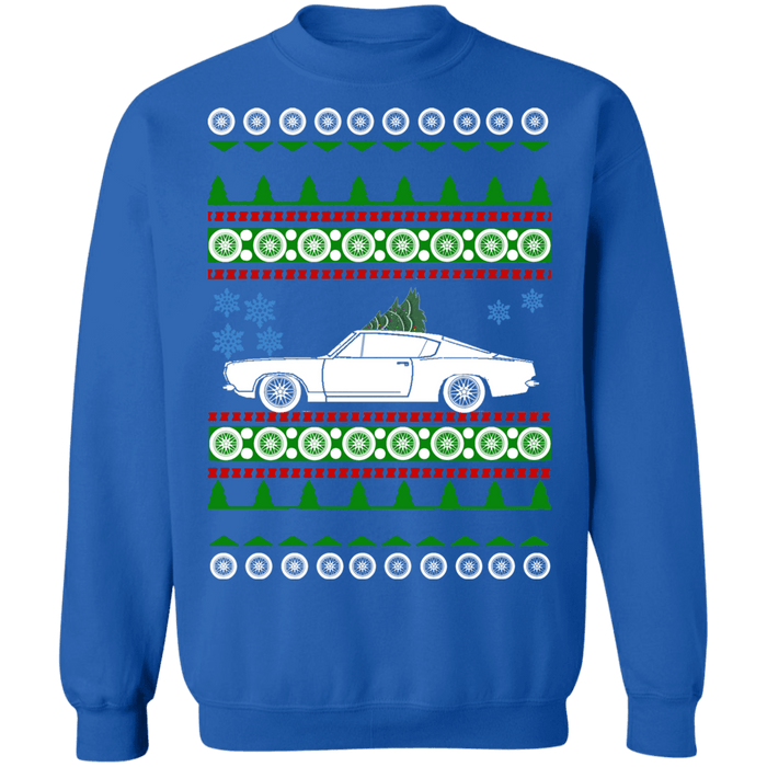 Plymouth Barracuda Ugly christmas Sweater 1967