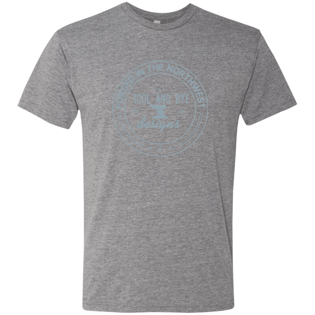 Tool and Dye Forged gray logo mens tri-blend