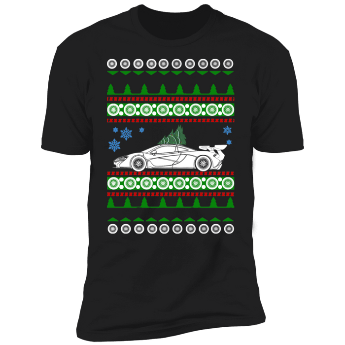 Exotic car like McLaren P1 ugly christmas "sweater" t-shirt