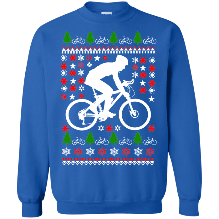 Mountain Biking Ugly Christmas Sweater version 3 sweatshirt