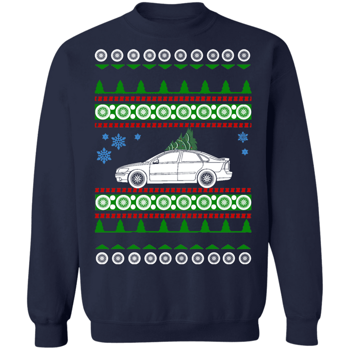 Swedish Car like a  S40 2006 Ugly Christmas Sweater Sweatshirt sweatshirt