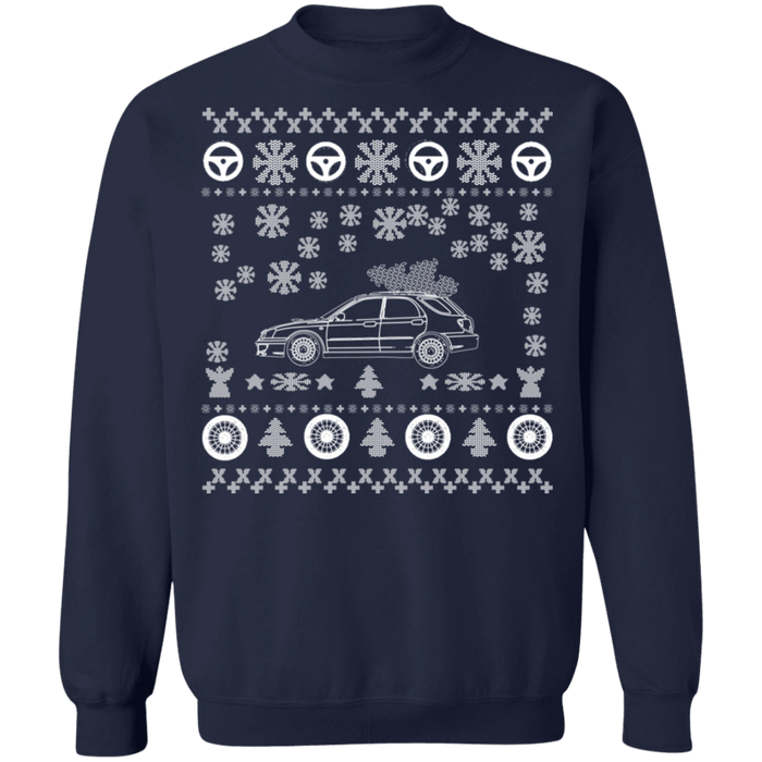 Japanese Car WRX wagon ugly christmas sweater new style