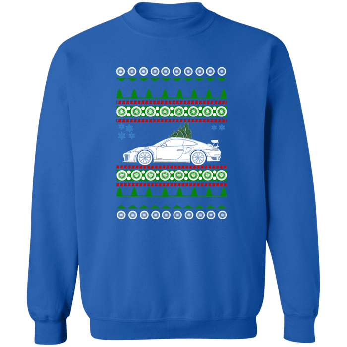 German Car like a 991 GT2RS 911 Ugly Christmas Sweater Sweatshirt