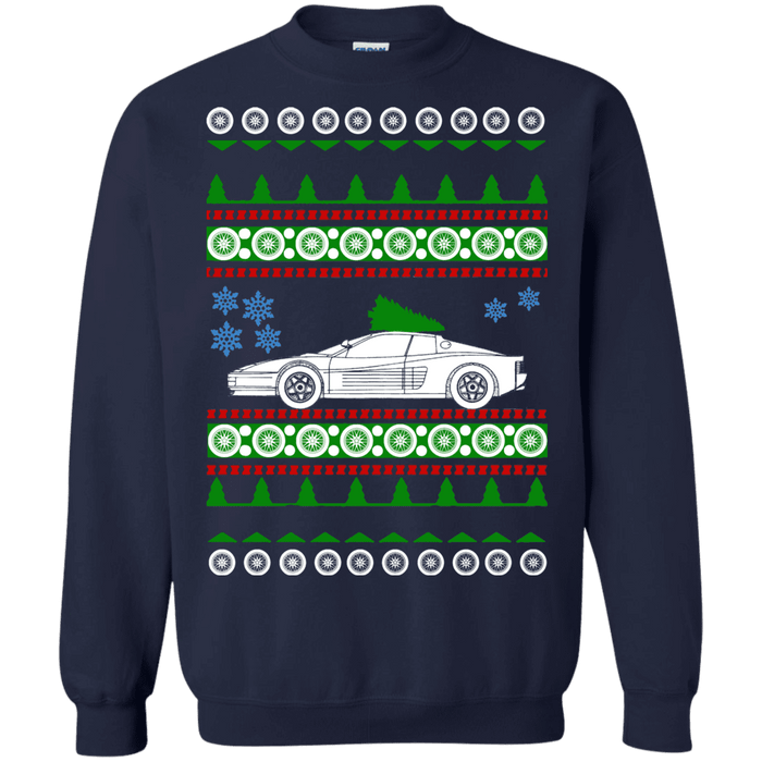 Exotic Car Ferrari Testarossa Ugly Christmas Sweater sweatshirt