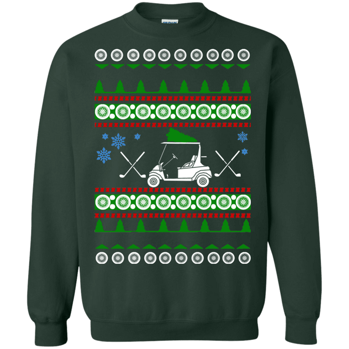 Golf Cart Ugly Christmas Sweater Golfer gift sweatshirt