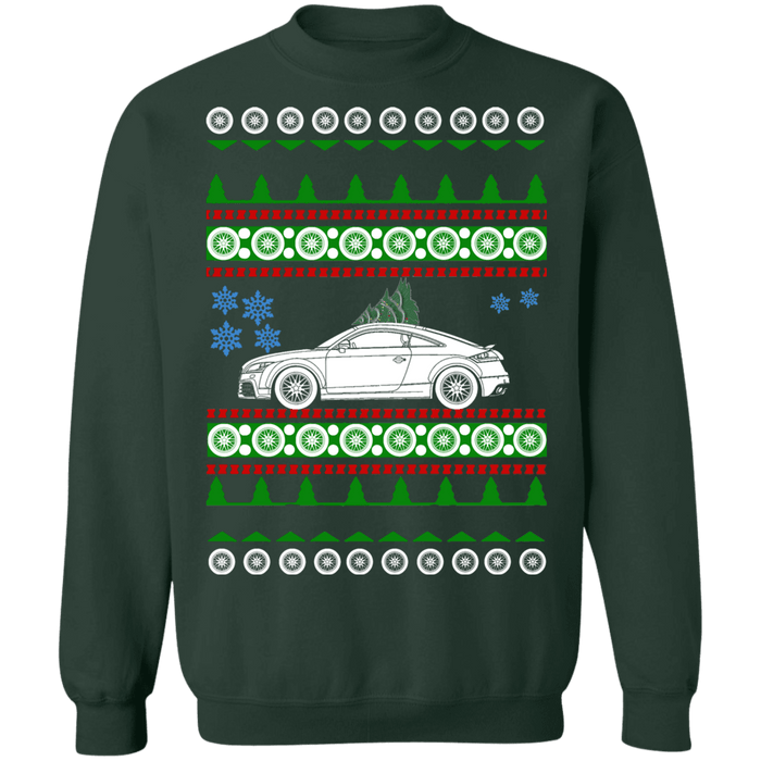 German car like 2nd gen Audi TT Ugly Christmas Sweater